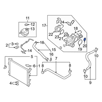 Hyundai OE - Engine Coolant Thermostat Housing Gasket