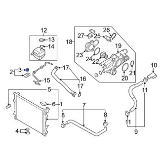 Hyundai OE - Lower Radiator Insulator