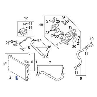 Hyundai OE - Lower Radiator Insulator