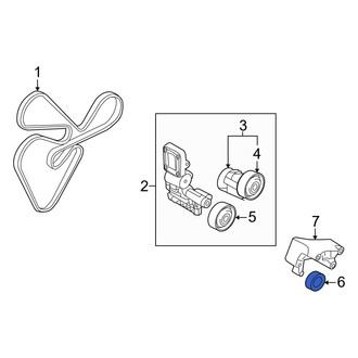 Hyundai OE - Upper Accessory Drive Belt Idler Pulley
