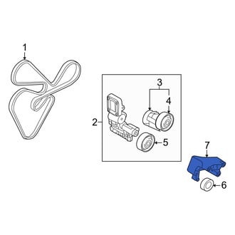 Hyundai OE - A/C Drive Belt Idler Pulley Bracket