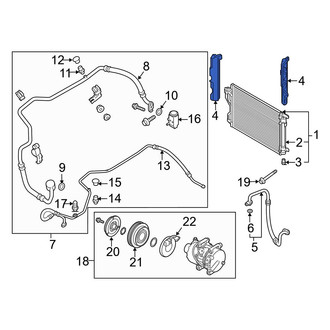 Hyundai OE - Right Radiator Support Air Deflector