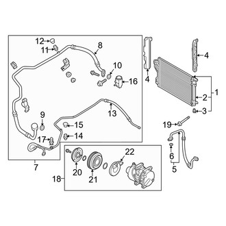 Hyundai OE - Air Conditioner & Heater - Condenser, Compressor & Lines