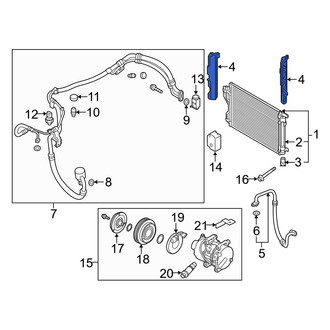 Hyundai OE - Right Radiator Support Air Deflector