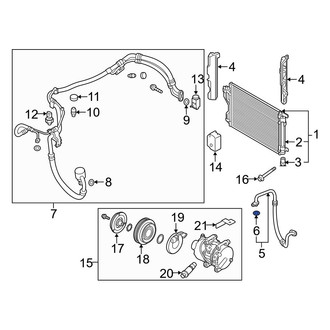 Hyundai OE - A/C Refrigerant Line O-Ring