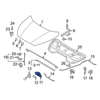 Hyundai OE - Front Hood Latch