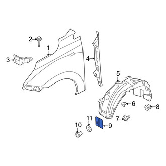 Hyundai OE - Front Left Fender Liner Extension