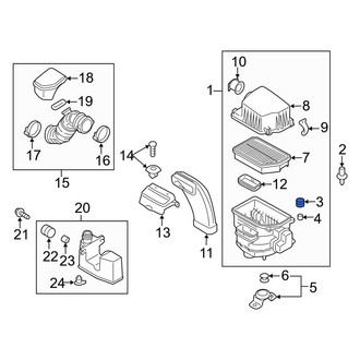 Hyundai OE - Air Filter Housing Insulator