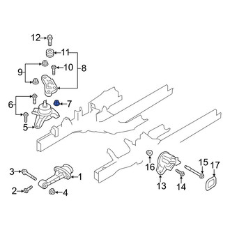 Hyundai OE - Center Suspension Crossmember Nut