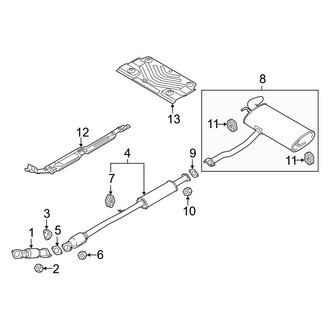 Hyundai OE - Exhaust System - Exhaust Components (2.4L)