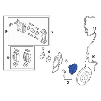 Hyundai OE - Front Wheel Hub