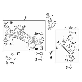 Hyundai OE - Front Suspension - Suspension Components