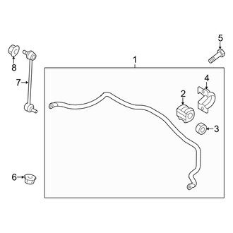 Hyundai OE - Front Suspension - Stabilizer Bar & Components