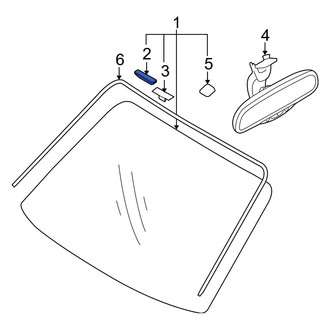 Hyundai OE - Windshield Spacer