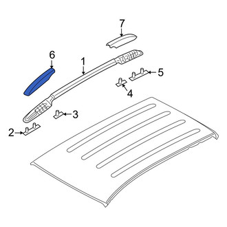 Hyundai OE - Front Left Roof Rack Cover