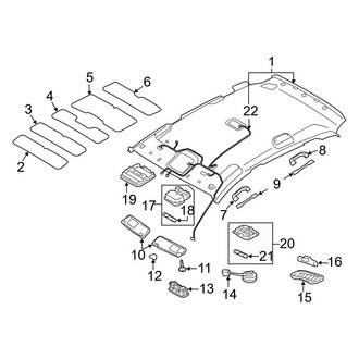 Hyundai OE - Roof - Interior Trim (W/O Sunroof)