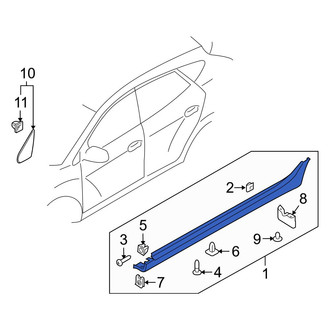 Hyundai OE - Left Rocker Panel Guard