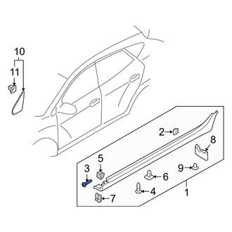 Hyundai OE - Quarter Panel Splash Shield Screw