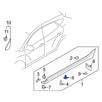 Hyundai OE - Stone Deflector Nut