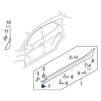 Hyundai OE - Wheel Arch Molding Nut