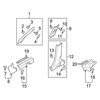 Hyundai OE - Pillars, Rocker & Floor - Interior Trim