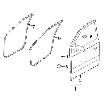 Hyundai OE - Front Door - Door & Components