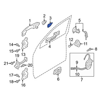 Hyundai OE - Front Exterior Door Handle Gasket