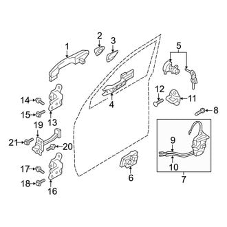 Hyundai OE - Front Door - Lock & Hardware