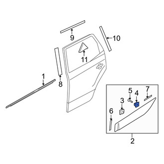 Hyundai OE - Door Molding Nut
