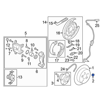 Hyundai OE - Disc Brake Rotor Set Screw