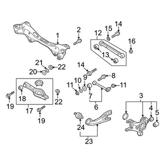 Hyundai OE - Rear Suspension - Suspension Components (FWD)