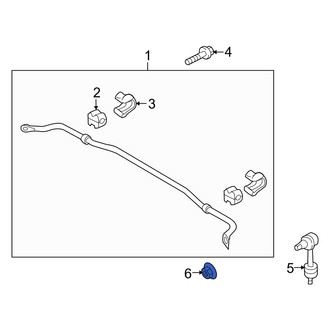 Hyundai OE - Rear Suspension Stabilizer Bar Link Nut