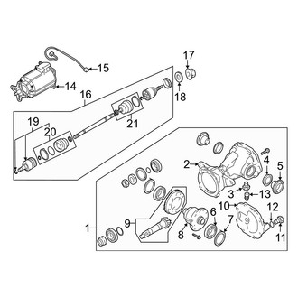 Hyundai OE - Rear Suspension - Axle & Differential (AWD)