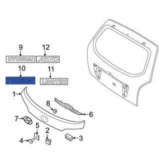 Hyundai OE - Rear Hatch Emblem