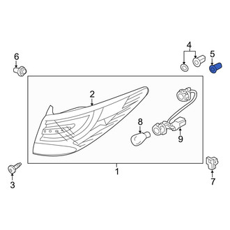 Hyundai OE - Inner Tail Light Clip