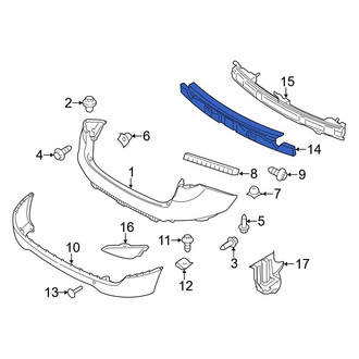 Hyundai OE - Rear Bumper Impact Absorber
