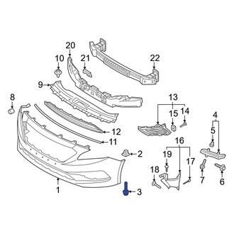 Hyundai OE - Outer Bumper Cover Screw
