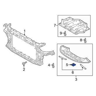 Hyundai OE - Radiator Support Splash Shield Nut