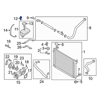 Hyundai OE - Engine Cooling Fan Shroud Bolt