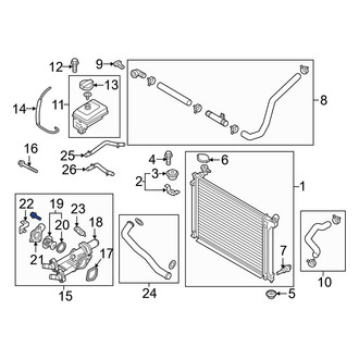 Hyundai OE - Upper Engine Coolant Thermostat Housing