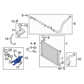 Hyundai OE - Upper Engine Coolant Thermostat Housing