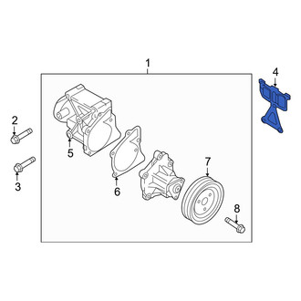 Hyundai OE - Engine Water Pump Housing Gasket