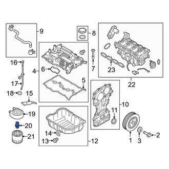 Hyundai OE - Engine Oil Filter Adapter