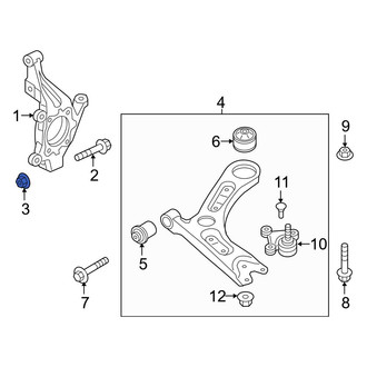 Hyundai OE - Inner Lateral Arm Nut