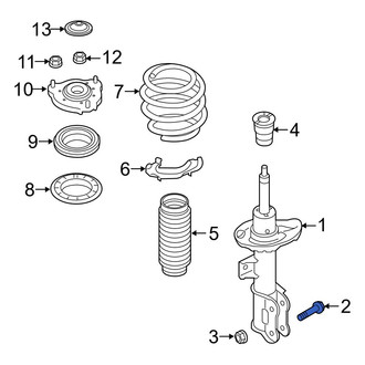 Hyundai OE - Suspension Strut Bolt