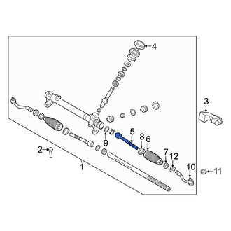 Hyundai OE - Right Outer Steering Tie Rod End