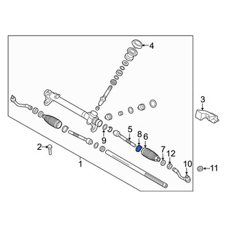 Hyundai OE - Inner Rack and Pinion Bellows Clamp