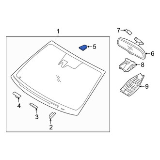 Hyundai OE - Front Interior Rear View Mirror Mounting Base