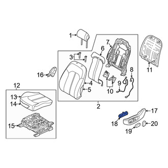Hyundai OE - Front Left Seat Switch Panel
