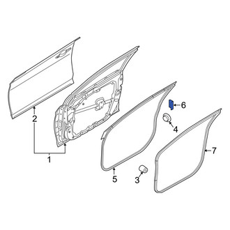 Hyundai OE - Front Door Seal Clip